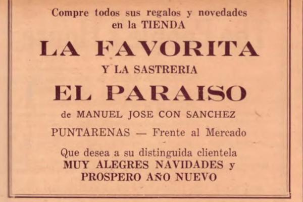14. Tienda LA FAVORITA y sastrería EL PARAISO - Manuel José Con Sánchez