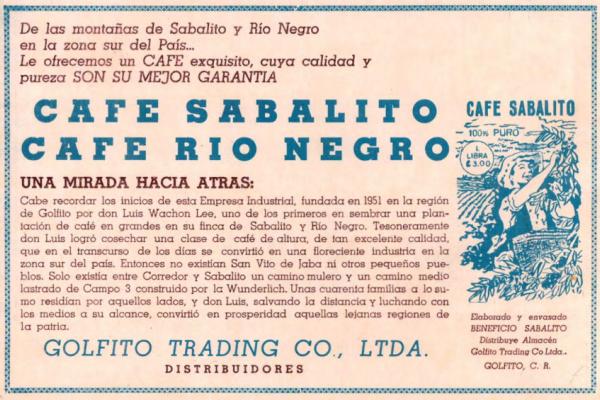 5. Café Sabalito y Café Río Negro- GOLFITO TRADING COMPANY