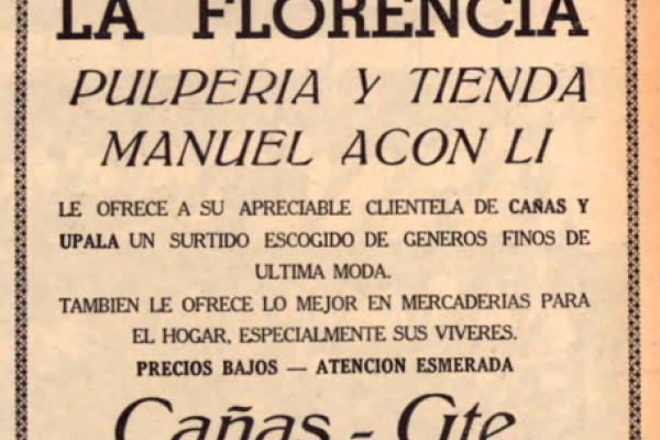 14. La Florencia-Pulpería y tienda- Manuel Acón Li
